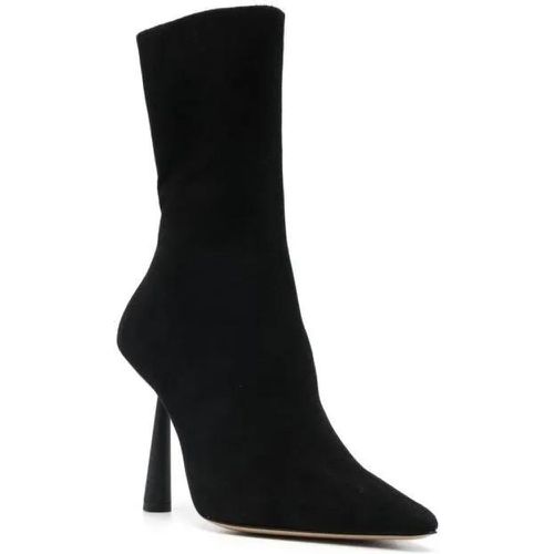 Boots & Stiefeletten - Black Calf Suede Ankle Boots - Gr. 36 (EU) - in - für Damen - Gia Borghini - Modalova