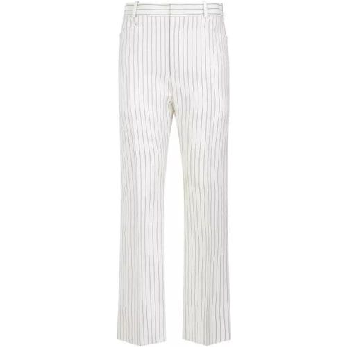 Ecru Wool Tailored Pants - Größe 38 - Tom Ford - Modalova