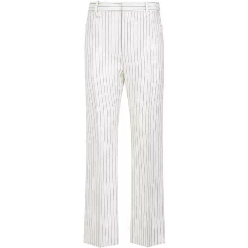 Ecru Wool Tailored Pants - Größe 40 - Tom Ford - Modalova