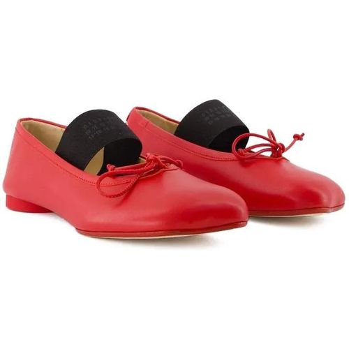 Loafers & Ballerinas - Ballet Ballerinas - Leather - Red - Gr. 36 (EU) - in - für Damen - MM6 Maison Margiela - Modalova