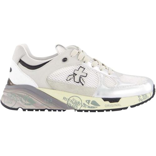 Low-Top Sneaker - Dames Mased Sneaker Wit/Zilver - Gr. 36 (EU) - in - für Damen - Premiata - Modalova