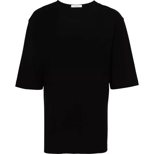 T-Shirt mit tiefen Schultern - Größe L - black - Lemaire - Modalova