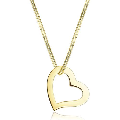 Halsketten - Halskette Herz Liebe Filigran 375 Gelbgold - Gr. unisize - in - für Damen - Elli - Modalova