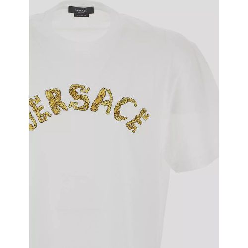 A077001W000 T-shirt e - Größe L - white - Versace - Modalova