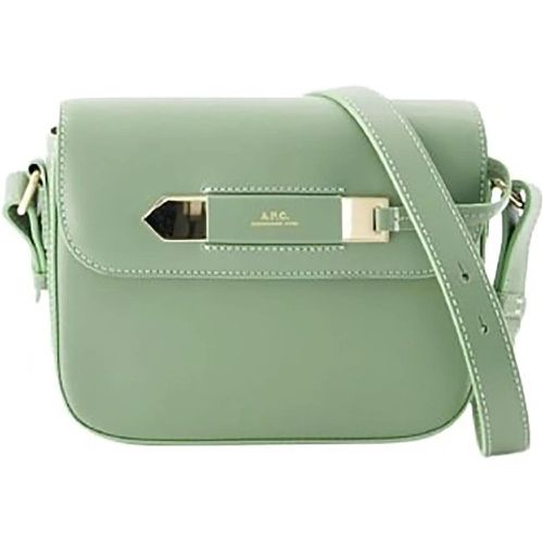 Shopper - Charlotte Crossbody Bag - Leather - Green - Gr. unisize - in - für Damen - A.P.C. - Modalova