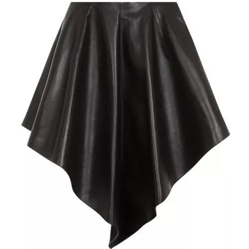 Triangle Leather Skirt - Größe 36 - black - alaia - Modalova