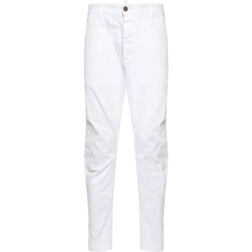 Stretch-Cotton Twill Mid-Rise Slim Tapered Trouser - Größe 46 - Dsquared2 - Modalova