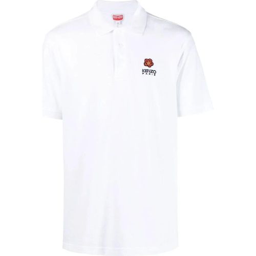 Classic Crest Logo Polo White - Größe L - Kenzo - Modalova