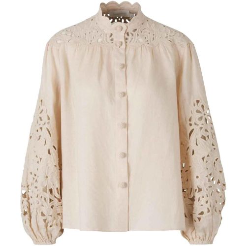 Floral Linen Blouse - Größe UK 1 - Zimmermann - Modalova