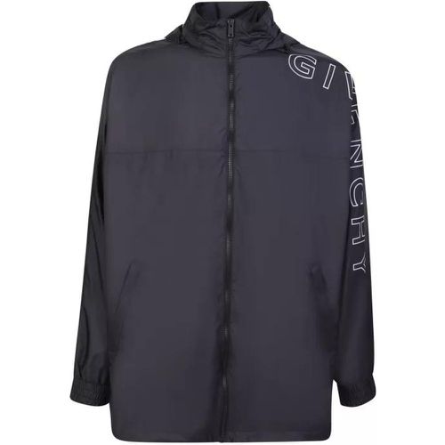 Black Nylon Track Jacket - Größe 48 - black - Givenchy - Modalova