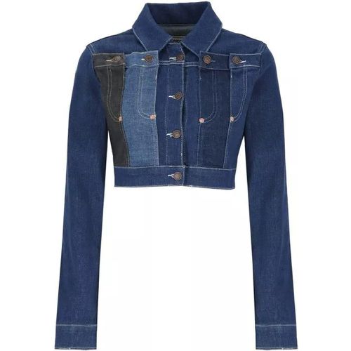 Cotton Denim Jacket - Größe M - blue - Moschino - Modalova