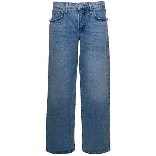 Fusion' Light Blue 5-Pocket Style Wide Jeans In Co - Größe 28 - blue - Agolde - Modalova