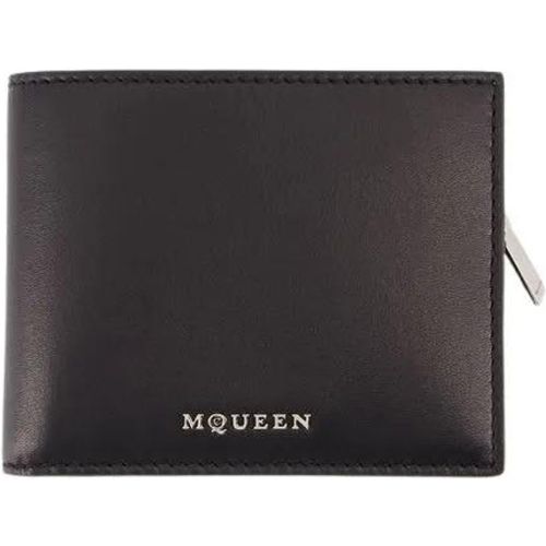 Portemonnaies - 2In1 Wallet - Leather - Black/Silver - Gr. unisize - in - für Damen - alexander mcqueen - Modalova