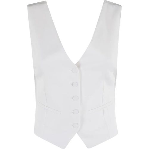Veronica Vest With V-Neckline And Draped Back - Größe 40 - Erika Cavallini - Modalova