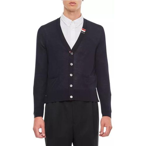 Jersey Stitch Relaxed Fit V Neck Cardigan - Größe 1 - Thom Browne - Modalova