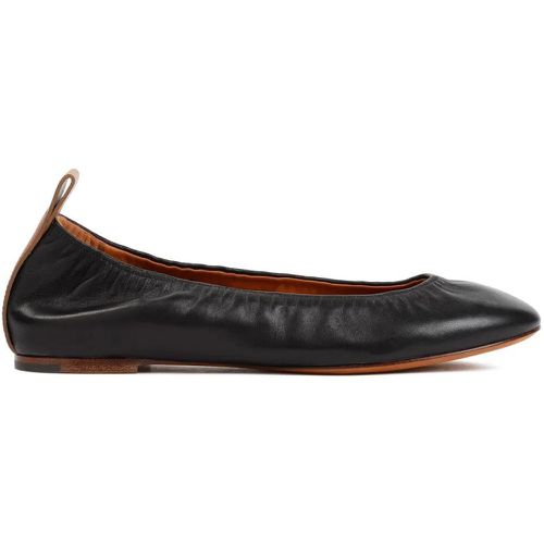 Loafers & Ballerinas - Black Lambskin Nappa Ballerina - Gr. 36 (EU) - in - für Damen - Lanvin - Modalova