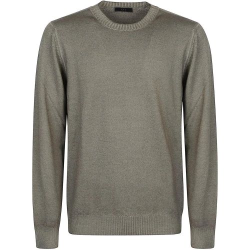 Round Neck Sweater Green - Größe 48 - Fay - Modalova