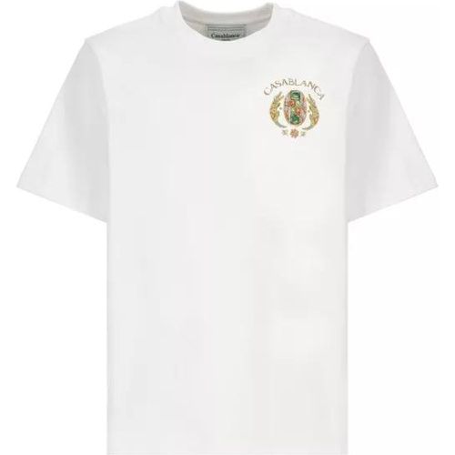 White Cotton T-Shirt - Größe XL - white - Casablanca - Modalova