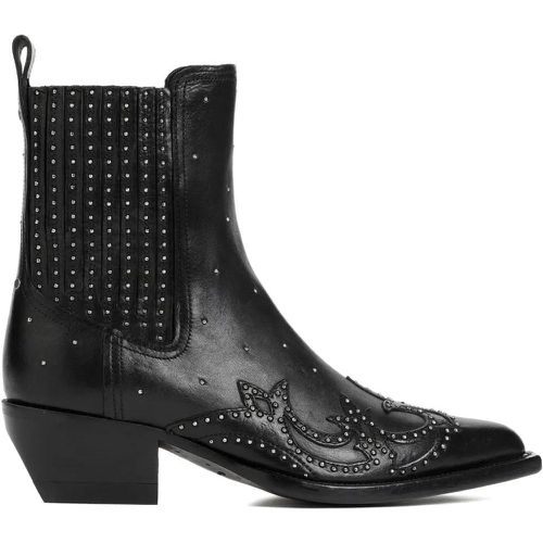 Stiefel - Debbie Black Cow Leather Beatles Boots - Gr. 37 (EU) - in - für Damen - Golden Goose - Modalova