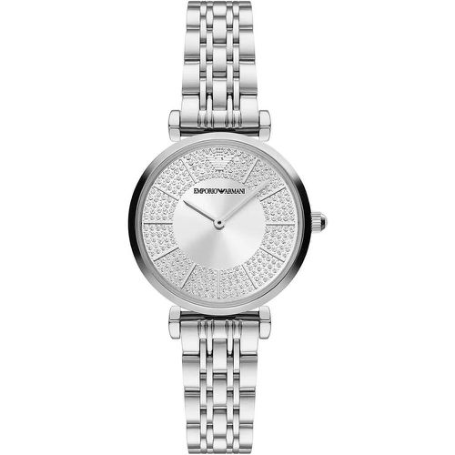 Uhr - Two-Hand Stainless Steel Watch - Gr. unisize - in Silber - für Damen - Emporio Armani - Modalova