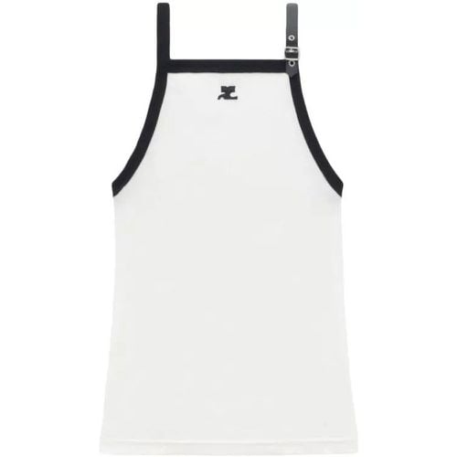 Buckle Contrast Tank Top - Größe M - Courrèges - Modalova