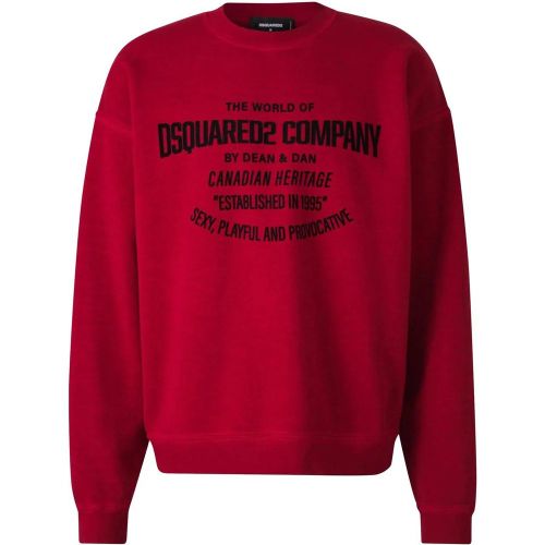 Contrast Logo Sweatshirt - Größe L - Dsquared2 - Modalova