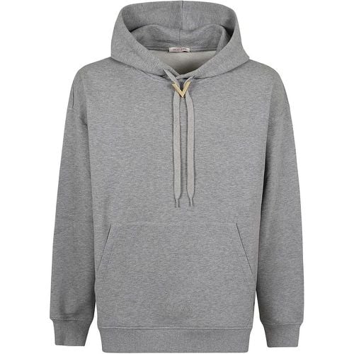 Pure Cotton Hooded Sweatshirt - Größe M - Valentino - Modalova