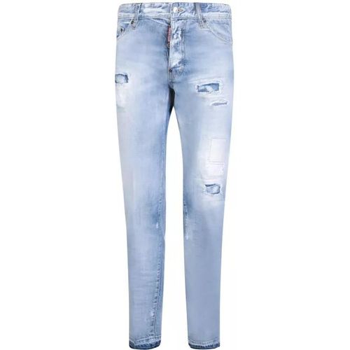 Ripped Light Blue Jeans - Größe 46 - blau - Dsquared2 - Modalova