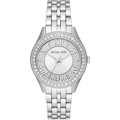 Uhr - Harlowe Three-Hand Stainless Steel Watch - Gr. unisize - in Silber - für Damen - Michael Kors - Modalova