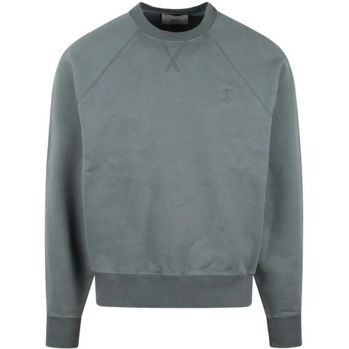 Grey Crewneck Sweatshirt - Größe XL - grau - AMI Paris - Modalova