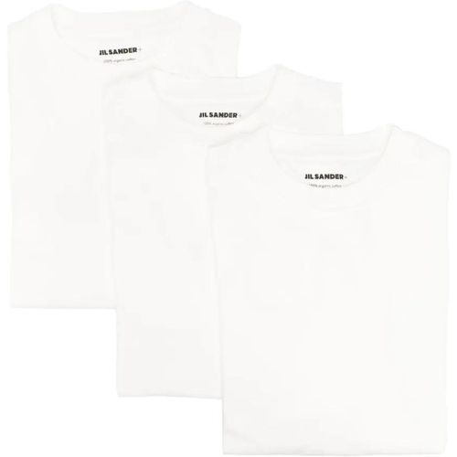 Logo-Patch Crew-Neck T-Shirt - Größe M - Jil Sander - Modalova