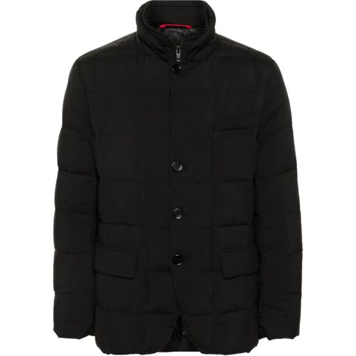 Quilted Double-Front Jacket With High Collar - Größe L - Fay - Modalova