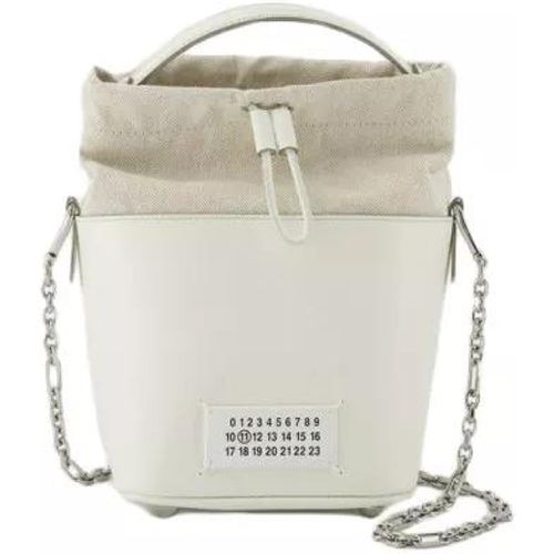 Shopper - 5Ac Small Hobo Bag - White - Leather - Gr. unisize - in - für Damen - Maison Margiela - Modalova