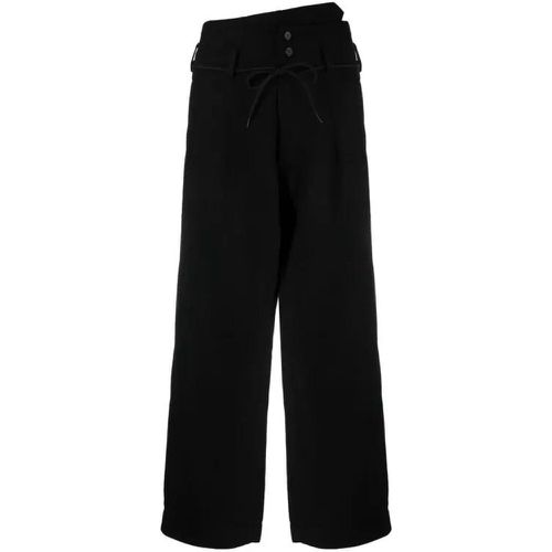 Black Flannel Wide Pants - Größe M - black - Y-3 - Modalova