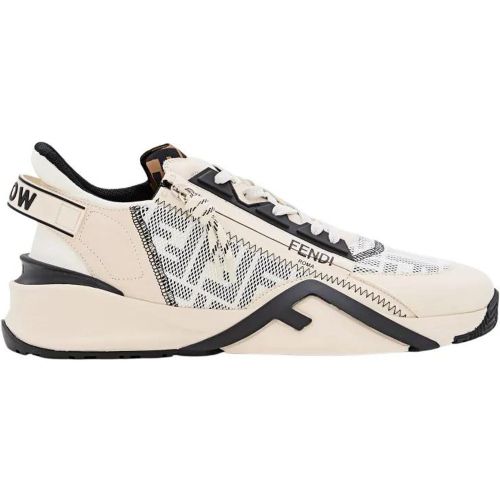 Low-Top Sneaker - Cream Flow Ff Sneakers - Gr. 10 - in - für Damen - Fendi - Modalova