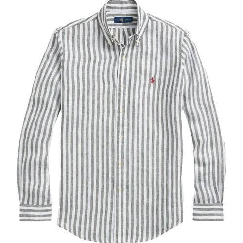 Stripe-pattern linen shirt - Größe XL - Ralph Lauren - Modalova