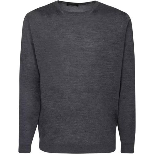 Virgin Wool Pullover - Größe 52 - gray - Dell'oglio - Modalova