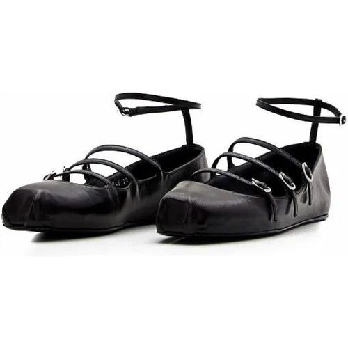 Loafers & Ballerinas - Leather Ballerina Flat - Gr. 37,5 (EU) - in - für Damen - alexander mcqueen - Modalova