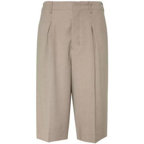 Taupe Brown Tailored Knee Shorts - Größe 36 - AMI Paris - Modalova