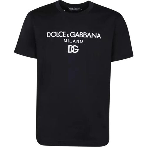 Cotton T-Shirt - Größe 46 - black - Dolce&Gabbana - Modalova