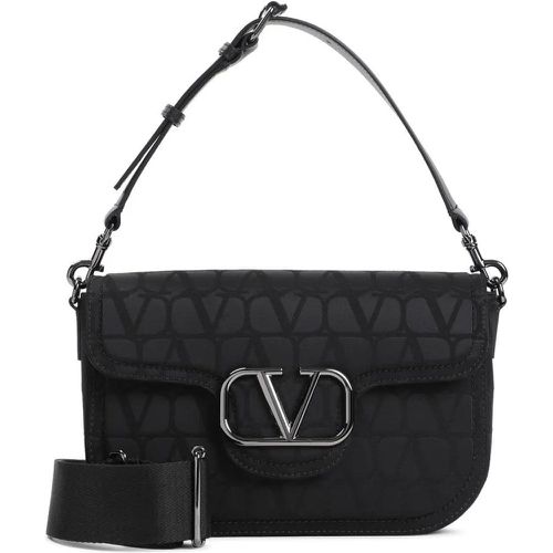 Shopper - All Time Black Polyester Shoulder Bag - Gr. unisize - in - für Damen - Valentino - Modalova