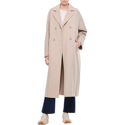 Capi Double Breasted Oversize Coat - Größe 40 - grau - Max Mara - Modalova