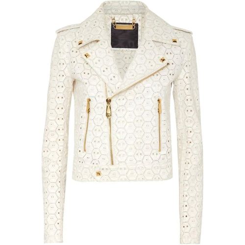 Leder Biker-Jacke - Größe L - Philipp Plein - Modalova