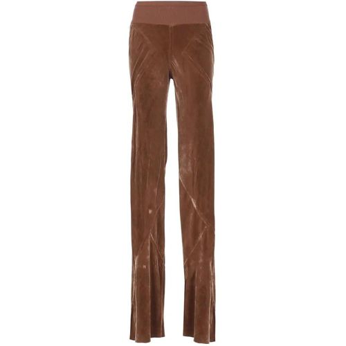 Brown Velvet Pants - Größe 44 - Rick Owens - Modalova