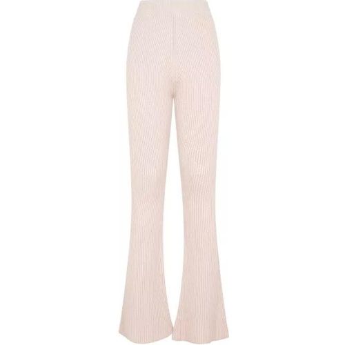 Flare Knit Rib Nude Fleece Wool Pant - Größe 38 - PESERICO - Modalova