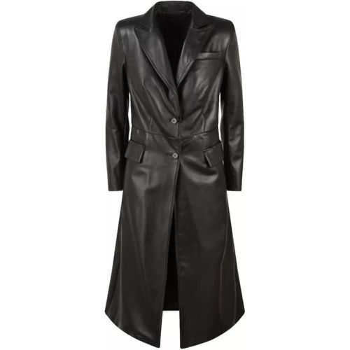 Nappa Leather Long Coat - Größe 44 - Salvatore Santoro - Modalova