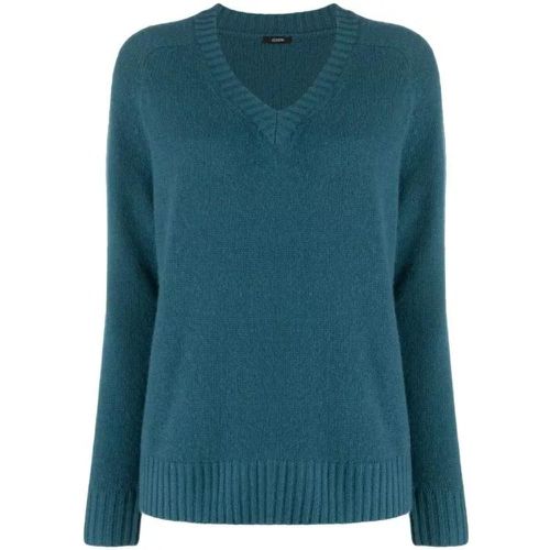 Blue V-Neck Sweater - Größe XL - green - joseph - Modalova