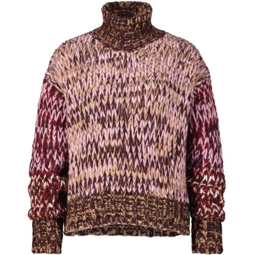 Mehrfarbiger Grobstrick-Rollkragenpullover - Größe XS - Roberto Collina - Modalova