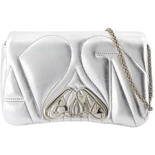 Shopper - The Mini Seal Crossbody - Metal - Silver - für Damen - alexander mcqueen - Modalova