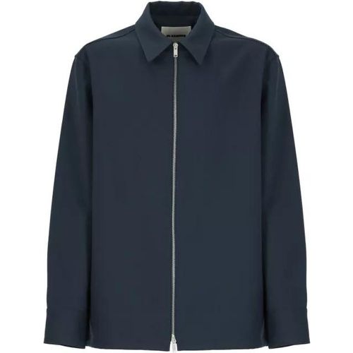 Zipped Shirt - Größe 39 - blue - Jil Sander - Modalova